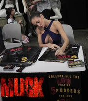 AUCTION Lot 73: PMOY Jaclyn Swedberg Autographed Framed Muck Poster