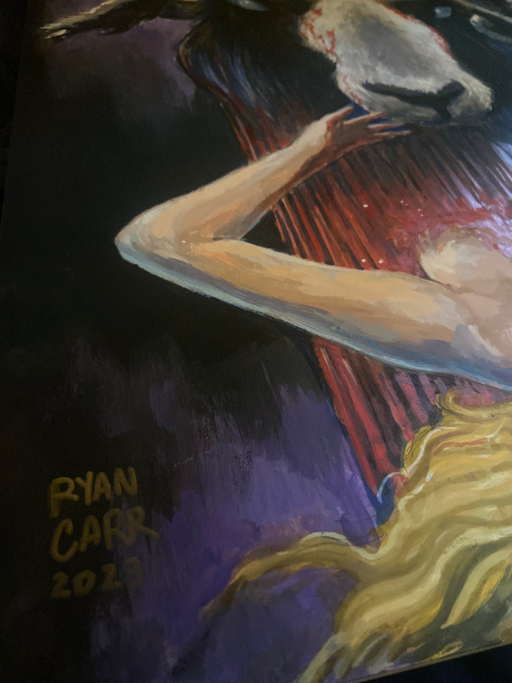 AUCTION Lot 26: Original Unique Painting inspired by Kill Her Goats VHS