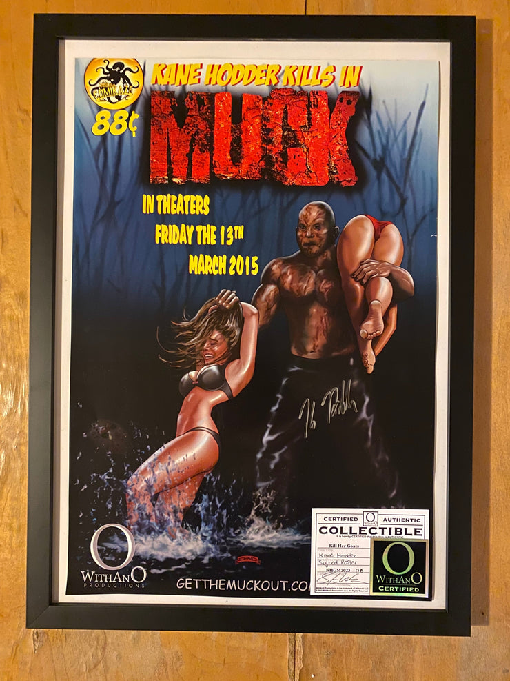 Auction Lot 63:  KANE HODDER Autographed Framed Poster