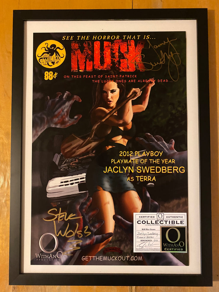 AUCTION Lot 20: PMOY Jaclyn Swedberg & Steve Wolsh Autographed Framed Comic-Con Poster