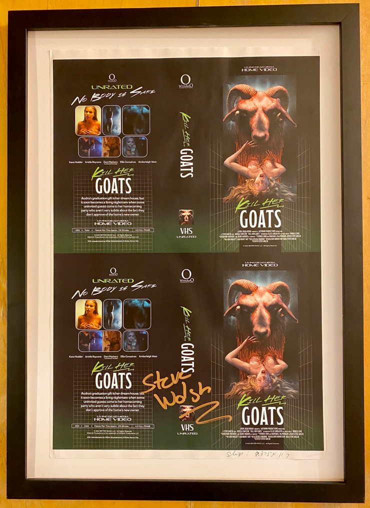 AUCTION Lot 07: Director Autographed VHS Clamshell Production Proof