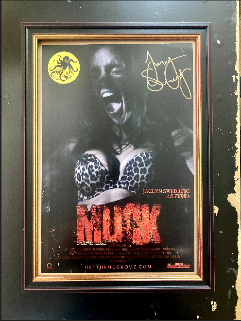 AUCTION Lot 41: PMOY Jaclyn Swedberg Autographed Framed Muck Poster
